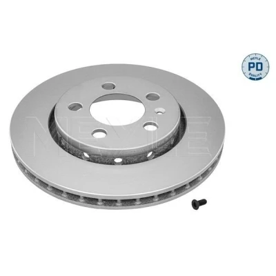 Imagen de MEYLE 115 523 0022/PD Disco de freno Eje trasero 256 22 5 100 ventilado revestido láminas zinc con tornillos PD Quality