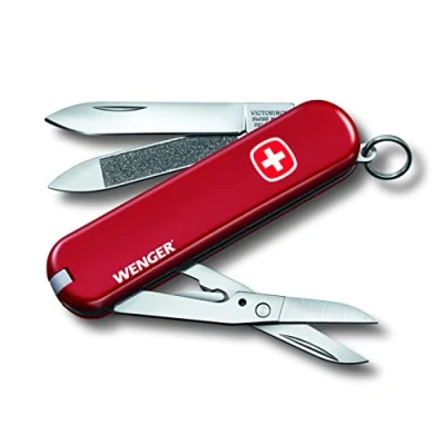 Imagen de Victorinox, Wenger, Navaja Multiuso Suiza, Cuchillo bolsillo, Regalo, 7 Funciones, Hoja pequeña, Lima de uñas