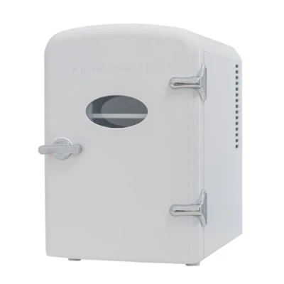 Imagen de Flamingueo Nevera Pequeña Mini 4L, Cosmeticos, 12V/220V, Neveras Para Habitacion, Skincare, Frigorifico, Bar