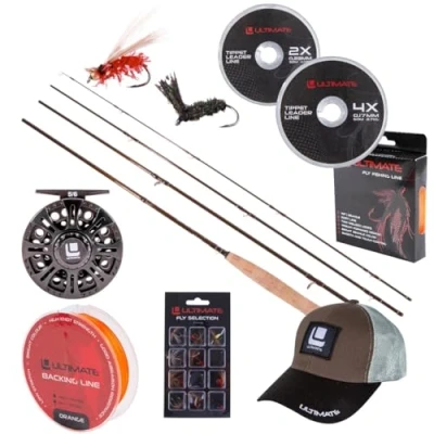 Imagen de Ultimate Drifter Fly Combo Set para pesca con mosca Kit