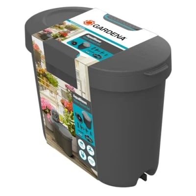 Imagen de Gardena depósito de Agua: Almacenamiento Agua para Uso Interior y Exterior, Ampliable con tubería distribución Conector, 10,5 l (13367 20)