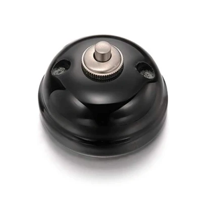 Imagen de Fontini 30 310 27 2 Pulsador timbre 10a 250v porcelana negro pack
