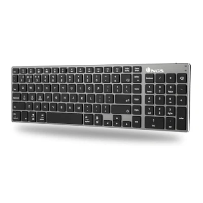 Imagen de Teclado Ngs Fortune Bt Azerty Francés Inalámbrico, Multidispositivo, Bluetooth. 12 Teclas Multimedia