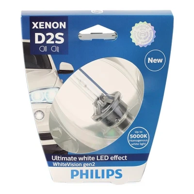Imagen de PHILIPS 85122WHV2S1 Lámpara, faro de carretera D2S 85V 35W 5000K Xenón BMW: 3 Berlina, 5 X5, PORSCHE: 911 Coupé, RENAULT: CLIO