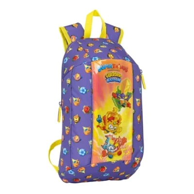 Imagen de Safta, Mini Mochila Cremallera Vertical Superthings Guardians Of Kazoom 22X39X10Cm Unisex niños, Multicolor, Estándar