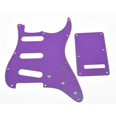 Imagen de kaish St Strat SSS Golpeador de guitarra trémolo cubierta placa para nosotros/Mexican Stratocaster, color morado
