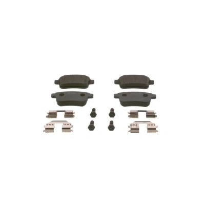 Imagen de BOSCH 0 986 494 331 Juego de pastillas freno Low Metallic con tornillos, instrucciones montaje RENAULT: Kangoo II / Grand norauto,