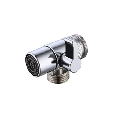 Imagen de KES Válvula Desviador para el Grifo del Fregadero de la Cocina o Cuarto Baño Parte Repuesto, M22 X M24, Cromo Pulido, PV10 CH