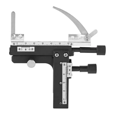 Imagen de Platina móvil para microscopio, Calibre calibrador de Escenario X Y mecánico acoplable Profesional con Escala microscopio