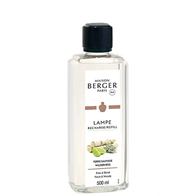 Imagen de Maison Berger Recarga Lámpara Terre Sauvage Listo para Usar Perfuma y Purifica Difusión Fina, Uniforme Duradera 500ml