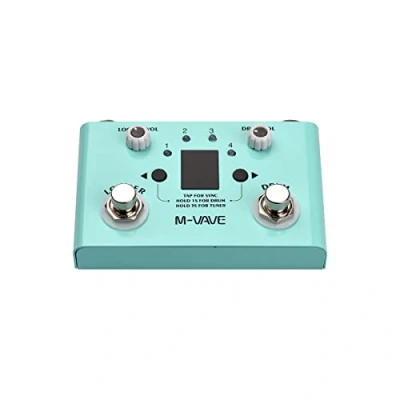Imagen de M Vave Lost Tempo Pedal de guitarra con efecto drum &amp; looper y footswitch doble