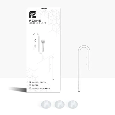 Imagen de FZONE Kits De Tubería Lirio Vidrio para Acuario con Entrada Y Salida Cepillo Sistema Filtro Acuático (Inlet: 13mm)