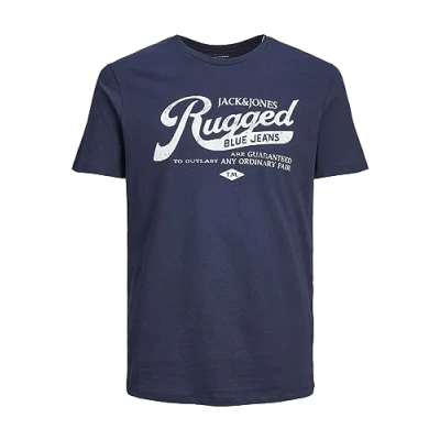 Imagen de Jack &amp; Jones Jjejeans tee SS O Cuello Noos 23/24 Camiseta, Moodindigo, Hombre