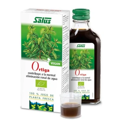Imagen de Salus Jugo Natural de Ortiga Complemento Alimenticio 200 ml Tiene un Efecto Purificador del Organismo y Mejora el Apecto la Piel Elaborado con Hierba Fresca