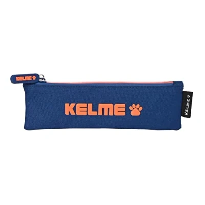 Imagen de Safta KELME Estuche Escolar, Infantil, Niño, Ideal para Niños de 5 a 14 Años, Cómodo y Versátil, Calidad Resistencia, 20x60 cm, Color Azul marino naranja