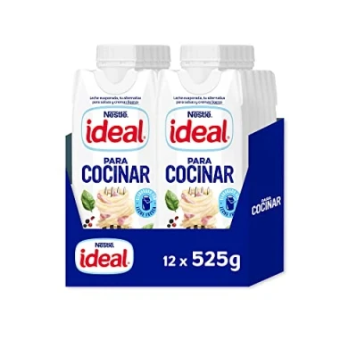 Imagen de Nestlé Ideal leche evaporada semidesnatada Caja de 12 x 500 ml (525g)