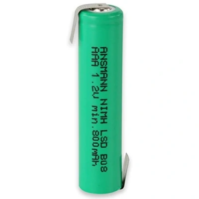 Imagen de ANSMANN Batería de 800 mAh 1,2 V AAA NiMH LSD Flat Top con Z Tags