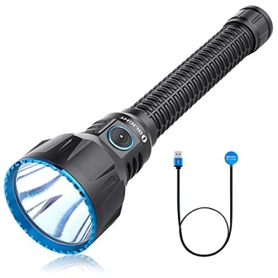Imagen de OLIGHT Javelot Turbo Linterna Táctica Lámpara Potente Max 1300 Lúmenes,1300 Metros,Linterna LED Alta Potencia USB Recargable Largo Alcance Ideal para Caza, Búsqueda y Rescate
