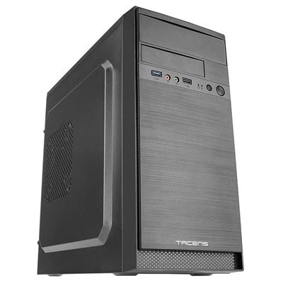 Imagen de TACENS ANIMA AC4, Caja de Ordenador Micro ATX, Aluminio Pulido, USB 3.0, Negro