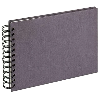 Imagen de walther design Cloth Álbum con Espiral, Lino, Antracita, 23 x 17 cm