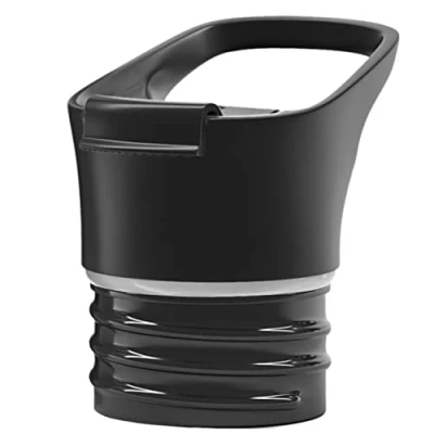 Imagen de BeMaxx Accesorios de tapa repuesto para botellas Bamboo ACTIVE FLASK todos los tamaños (950 ml, 530 ml) Sin BPA y a prueba fugas (tapa café, botella bambú)