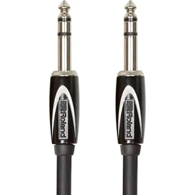 Imagen de Cable estéreo de interconexión la serie Black Roland — TRS 1/4 pulgada, 1,5 m longitud RCC 5 TRTR