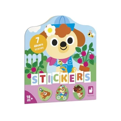 Imagen de Janod Cuaderno Partir de 18 Meses El Tema del jardín 12 Decorar 8 páginas Pegatinas reposicionables Ocio Creativo Infantil Motricidad Fina y Concentración (JURATOYS J09199)