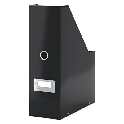 Imagen de Leitz 60470095, Revistero Click &amp; Store WOW de Leitz, 77% cartón reciclado, capacidad para 800 hojas papel A4 (80 g/m²), Volumen 25 litros, hasta 15 kg COLOR NEGRO