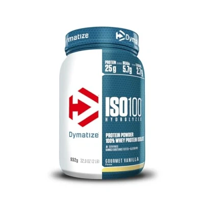 Imagen de Dymatize ISO 100 Hydrolyzed Gourmet Vanilla 932g Hidrolizado de Proteína Suero Whey + Aislado en Polvo