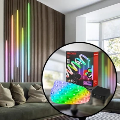 Imagen de Briloner Tira LED Pimp your panel, juego de inicio, RGBW, longitud 2,6 m