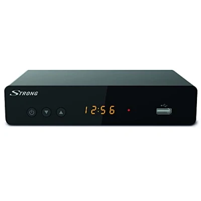 Imagen de STRONG Decodificador TDT Full HDDoble sintonizadorDVB T2PantallaCompatible con HEVC265Receptor/Sintonizador de TVUSB PVRDolby Digital PlusHDMIEuroconnector