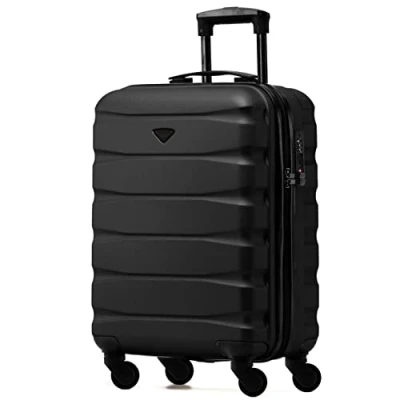 Imagen de Flight Knight Maleta Rigida Ligera de 4 Ruedas, Equipaje Mano Aprobado para Mas 30 Aerolineas como easyJet, Jet2 y Tamano Maximo Ryanair (Priority) 55x40x20cm