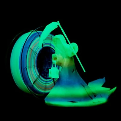 Imagen de filamento brillante ZIRO PLA de 1,75 mm, impresora 3D degradado multicolor, 1 kg (2,2 libras), precisión dimensional +/ 0,03 mm