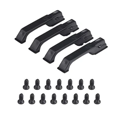 Imagen de 4Pcs RC Coche Manijas de Puerta, Puerta Simulación Plástico con Tornillos para Traxxas TRX 4 D90 Axial SCX10 1/10 Crawler Car (Negro)