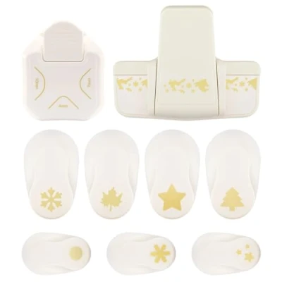 Imagen de Vaessen Creative Juego de troquelado Perforadora Navidad 9 unidades papel arcilla y material para manualidades hasta 250 g/m² con scrapbooking