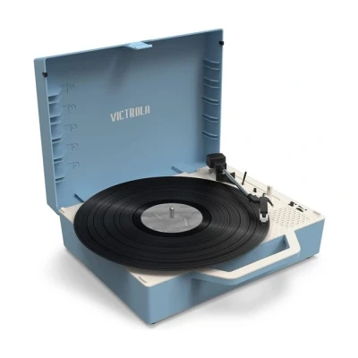 Imagen de Victrola Re Spin Blue: El Tocadiscos Vintage con un Toque Moderno