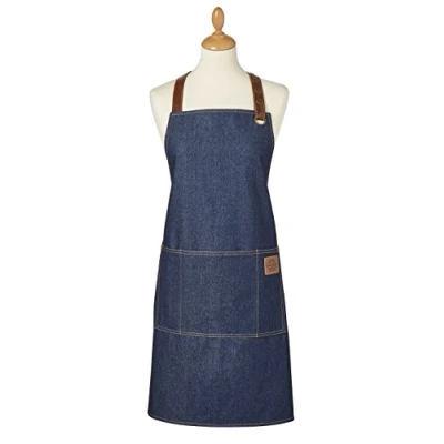 Imagen de Cooksmart Delantal Oxford Denim Algodón, añil, 70 x 80 cm