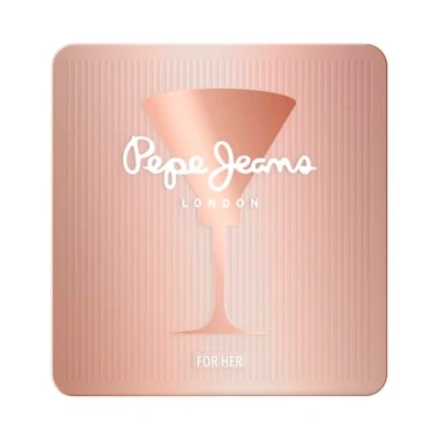 Imagen de Pepe Jeans Addictive For Her Estuche Regalo Perfumes de Mujer Pack 2 Piezas Eau Parfum 80ml y Body Lotion 100ml Set Fragancia Floral Afrutada