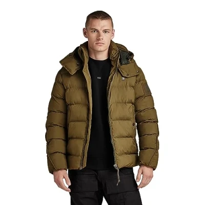 Imagen de G STAR Chaqueta whistler Padded Hooded Chaqueta, Verde (Dark Olive D20100 D199 C744), M Hombre