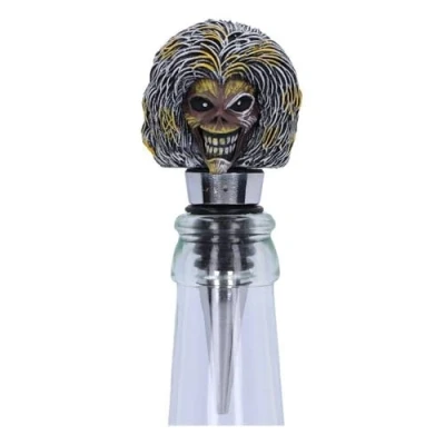 Imagen de Nemesis Now Tapón de botella Iron Maiden Killers, con licencia oficial, color plateado, 10 cm
