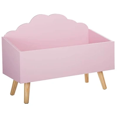 Imagen de ATMOSPHERA CREATEUR D&#039;INTERIEUR caja de almacenamiento efecto nube INFANTIL PONGOTODO COLOR ROSA 58X28X45.5CM