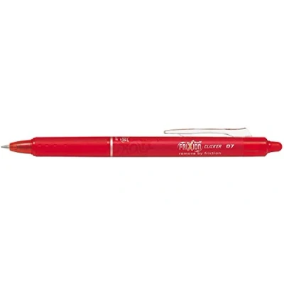 Imagen de Pilot Frixion Ball Clicker Bolígrafo borrable Roller Tinta De Gel Rojo Punto Medio (Caja 12 unidades)