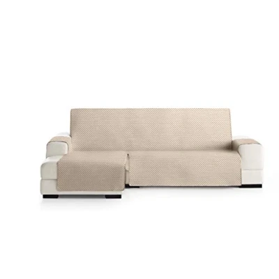 Imagen de Eysa Oslo Protect Funda de sofá, 100% Poliester, Beige, Chaise Longue 290 cm