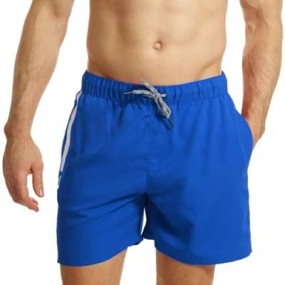 Imagen de RIPT Essentials Bañador para hombre Shorts de Baño con Protección Solar UV 50 Secado Rápido, Blanco/Azul real, M