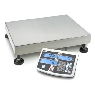 Imagen de Balanza de plataforma Kern [IFS 60 K0.5D] con pantalla LCD gran contraste, construcción robusta para uso industrial, capacidad pesaje hasta 30 kg, precisión lectura 0.5 g, acero inoxidable