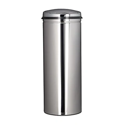 Imagen de Relaxdays Cubo Basura Cocina con Sensor, Acero Inoxidable, Plateado, 80 X 30 Cm