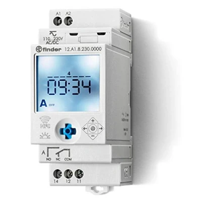 Imagen de Finder serie 12 Interruptor horario 1co nfc on/off/pulso/astro