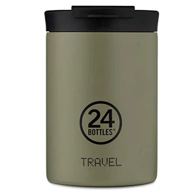 Imagen de 24BOTTLES Travel Tumbler 350ml Sage Taza Plegable, Adultos Unisex, Multicolor (Multicolor), 350 ml