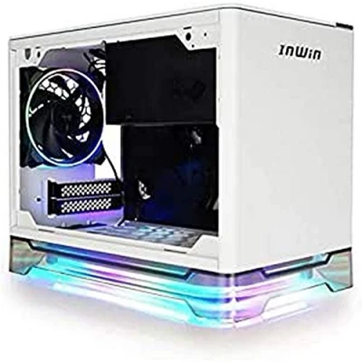 Imagen de Torre Mini ITX 650W IN WIN A1 Plus Blanco 80+ Gold/Cargador QI/Base ARGB/2X Vent 120MM ARGB IW A1PLUS WHITE