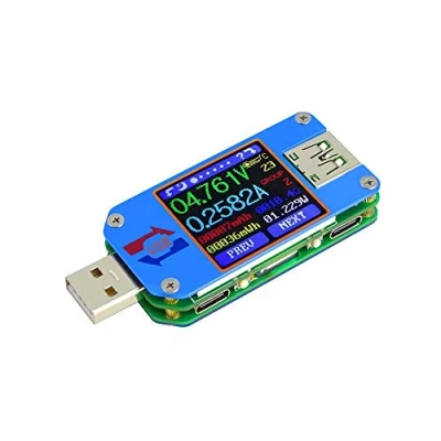 Imagen de Ampnogy UM25C, probador de monitor USB, voltaje, corriente, voltímetro Bluetooth, amperímetro, multímetro, USB 2.0 tipo C, aplicación Android IOS